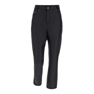 Pantaloni FREDDY BLACK 7/8 gamba dritta in similpelle