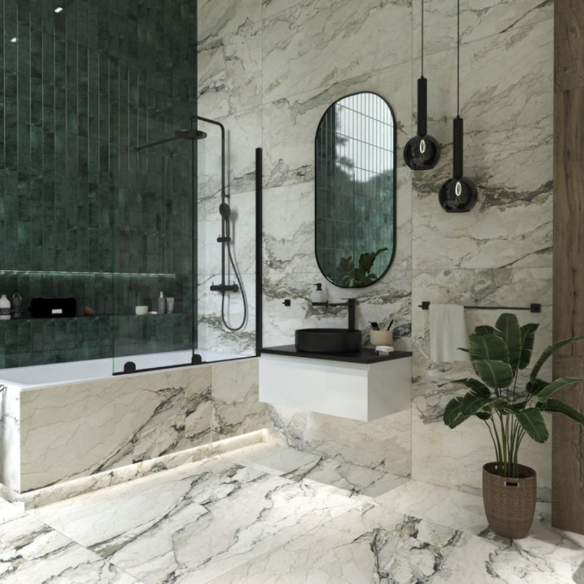 B-Way Mitigeur XL pour lavabo avec levier, Noir mat (SATBSBW285)