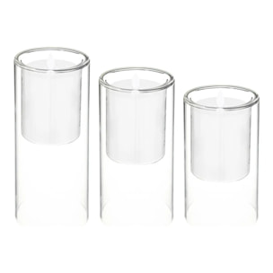 Coffret 3 bougies LED 36x30cm