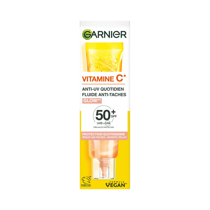 Garnier SkinActive Vitamine C Anti-UV Quotidien Glow SPF50+ 40mL