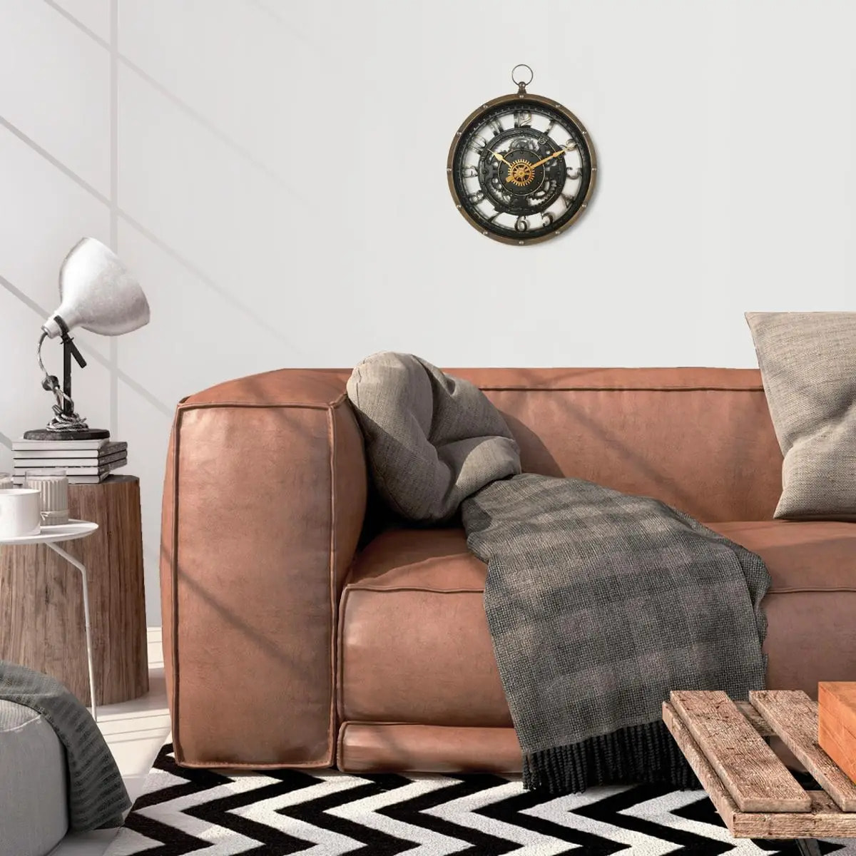 Horloge "Mécanisme" D27cm