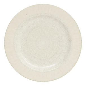 Assiette plate Solene D28cm beige