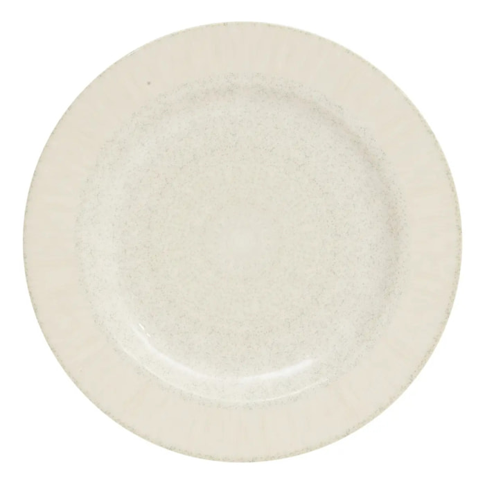 Assiette plate Solene D28cm beige