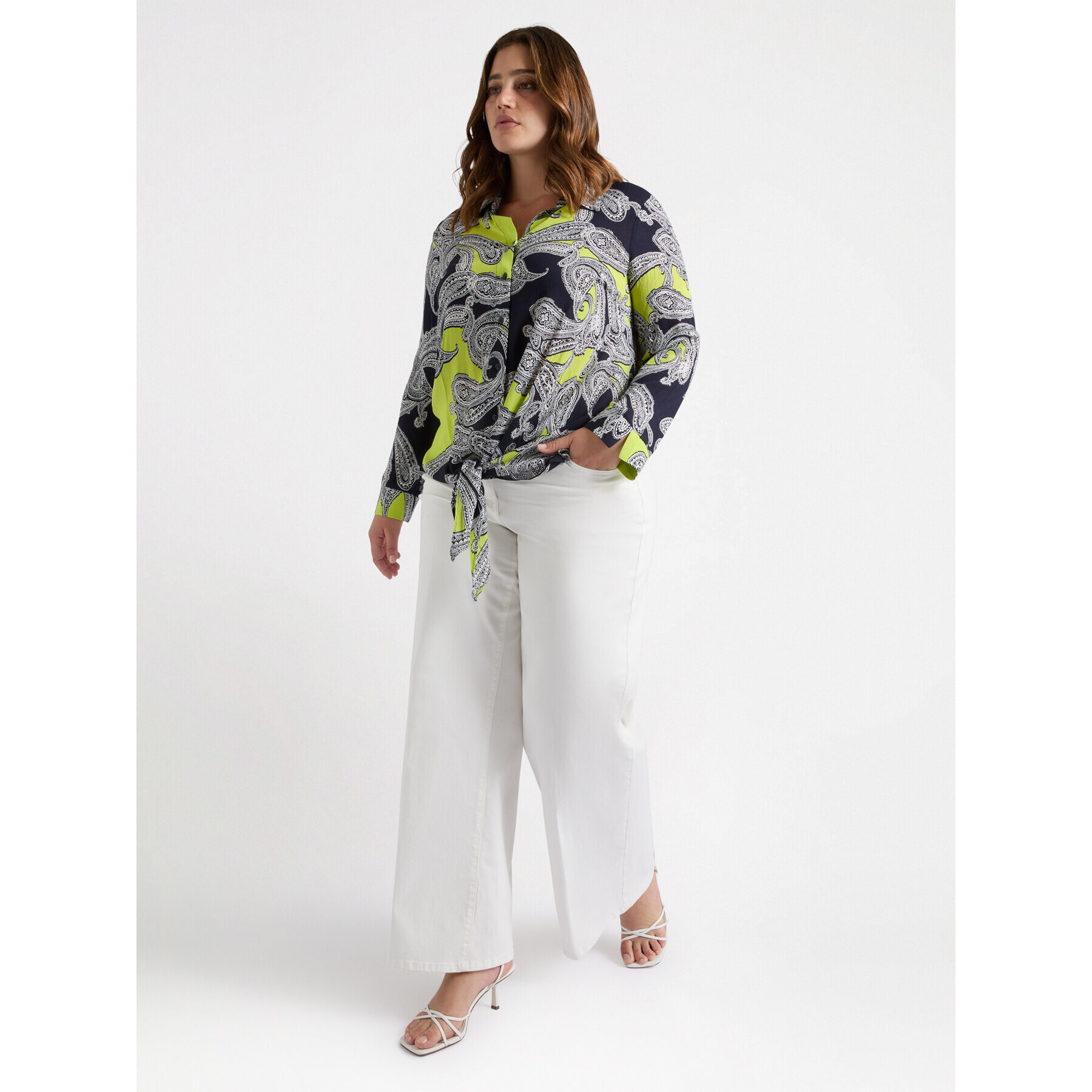 Fiorella Rubino - Camisa con estampado de bandana - Negro