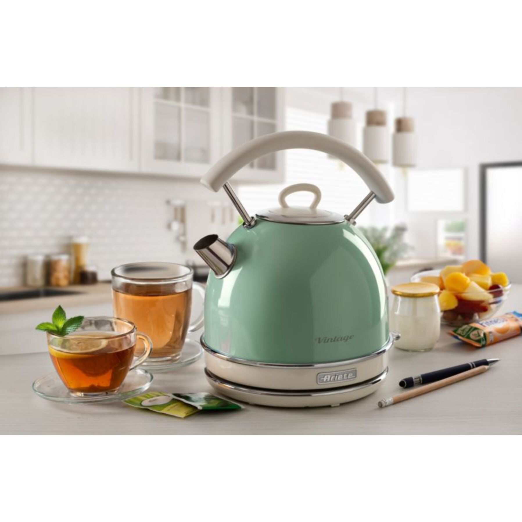 Bouilloire ARIETE vintage vert 1.7l