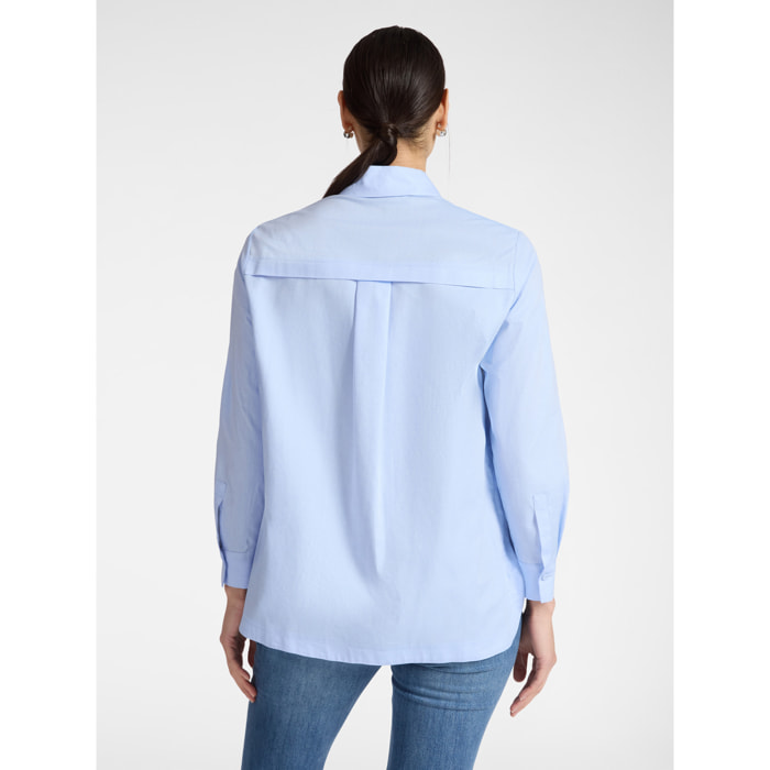 Elena Mirò - Camisa de popelina - Light - blue