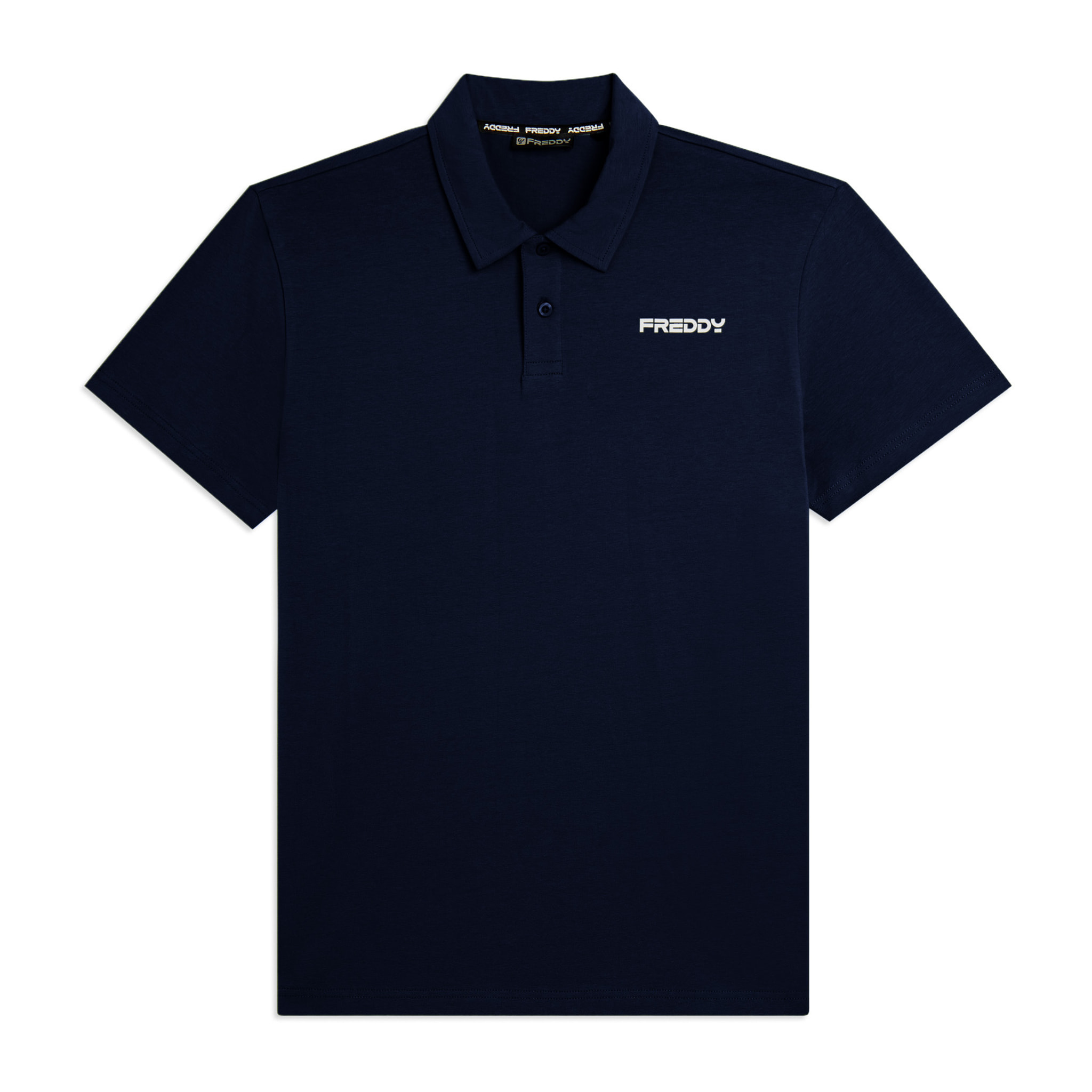 Polo in heavy jersey stretch con logo