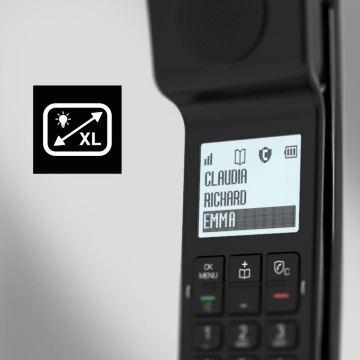 Combiné supplémentaire ALCATEL Combiné Supp ePure Iconic Noir