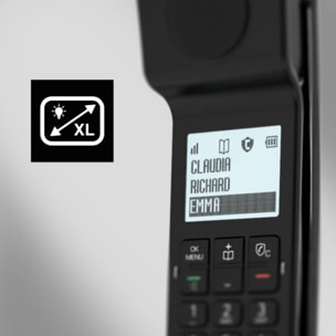 Combiné supplémentaire ALCATEL Combiné Supp ePure Iconic Noir