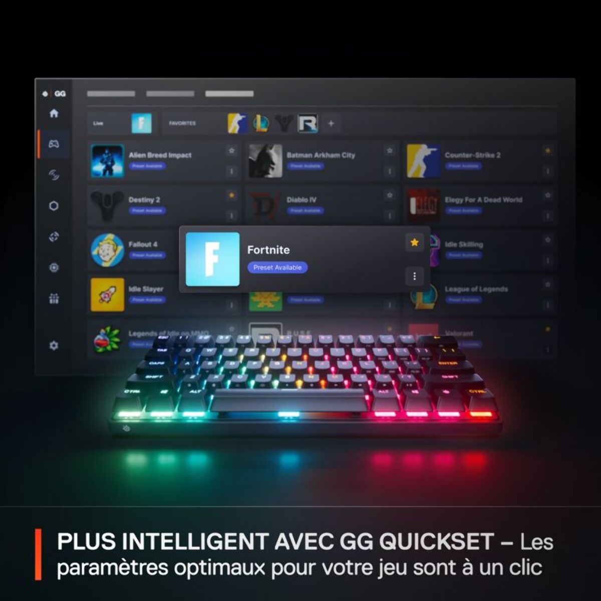 Clavier gamer STEELSERIES Apex Pro Mini Gen 3 FR