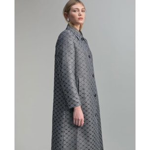 Giacca lunga con logo