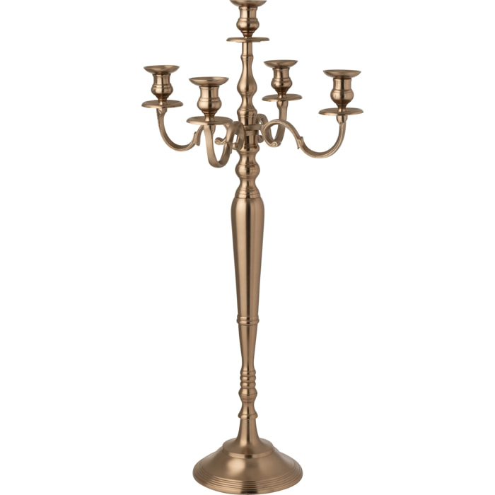 J-Line bougeoir - aluminium - couleur or rosé - large