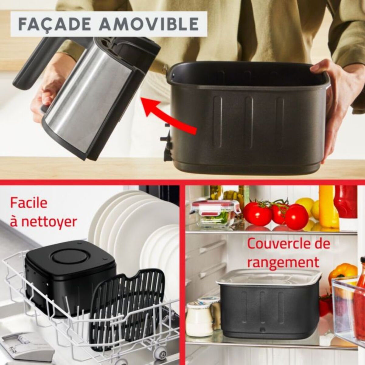 Friteuse sans huile MOULINEX Easy Fry Silence Smart 5L EZ572DF0