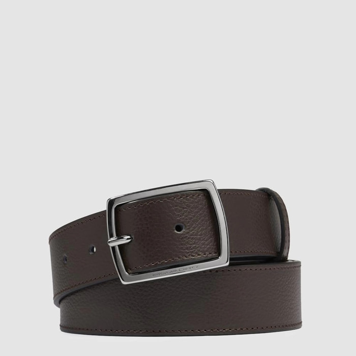 Piquadro Cintura in pelle con fibbia ad ardiglione