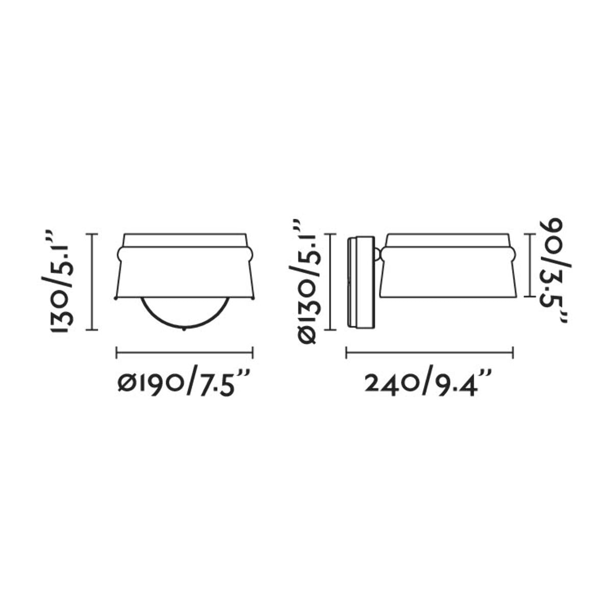 LOOP Lampe applique frêne