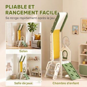 Toboggan enfant pliable panier basket escalade balle