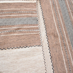 Tapis kilim Buvo tissé à la main en Coton