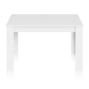 Mesa de comedor extensible Kendra 140 Blanco Artik (Blanco Mate)