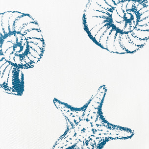 Nappe imprimée anti-tâches MYRTOS BLEU