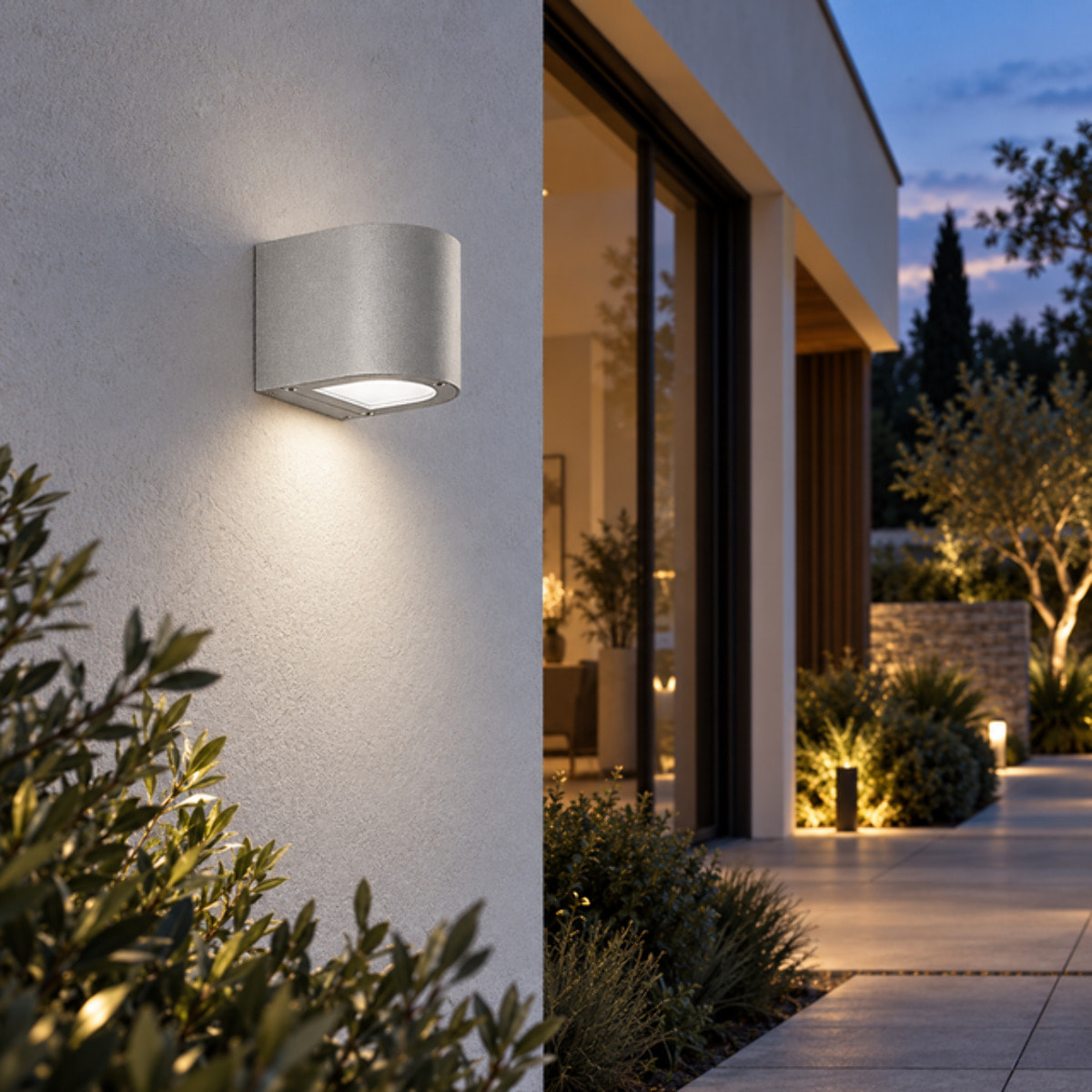Applique LED tonda mono Rossini SILVER 4000K