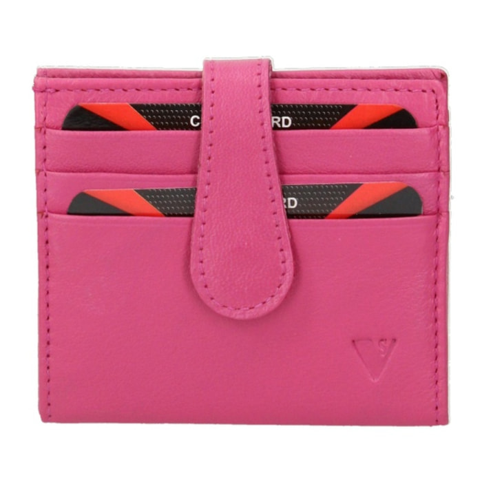 Portafoglio uomo in vera pelle - Modello False - Casual - 9.5 x 8.0 x 1.5 cm