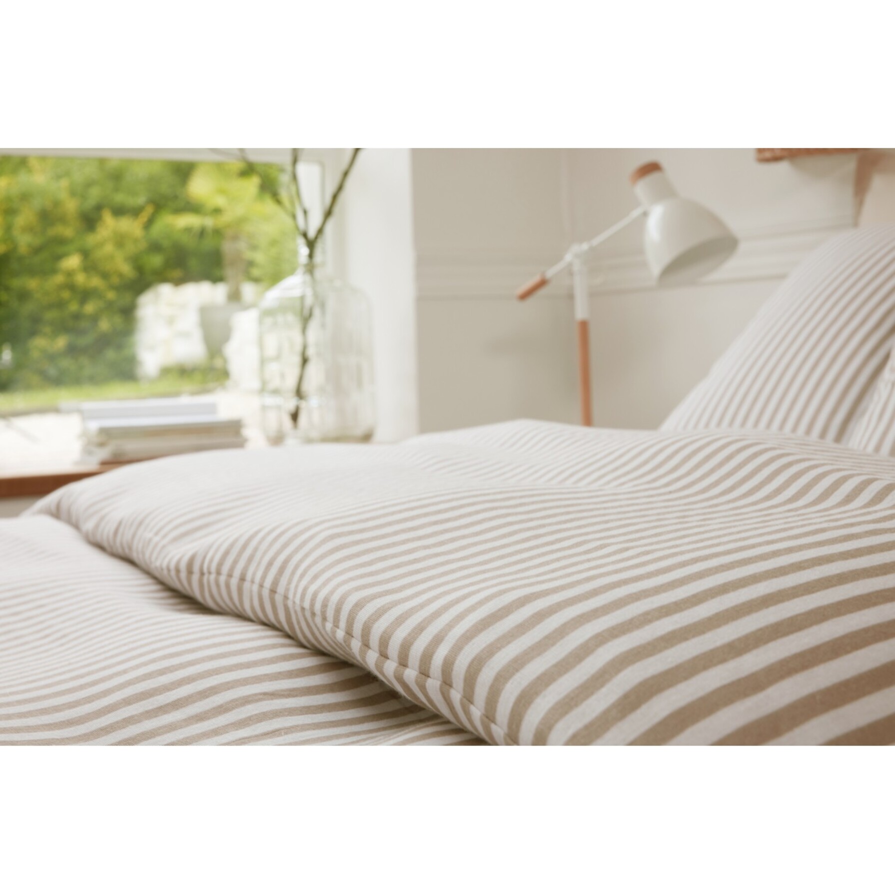 Parure housse de couette 100% gaze de coton imprimé soleïs