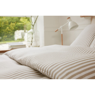 Parure housse de couette 100% gaze de coton imprimé soleïs