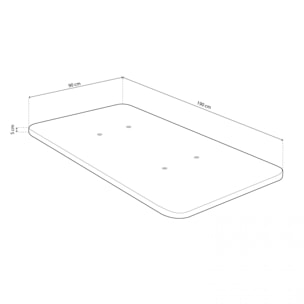 Base tapizada Air 3D - Sin patas