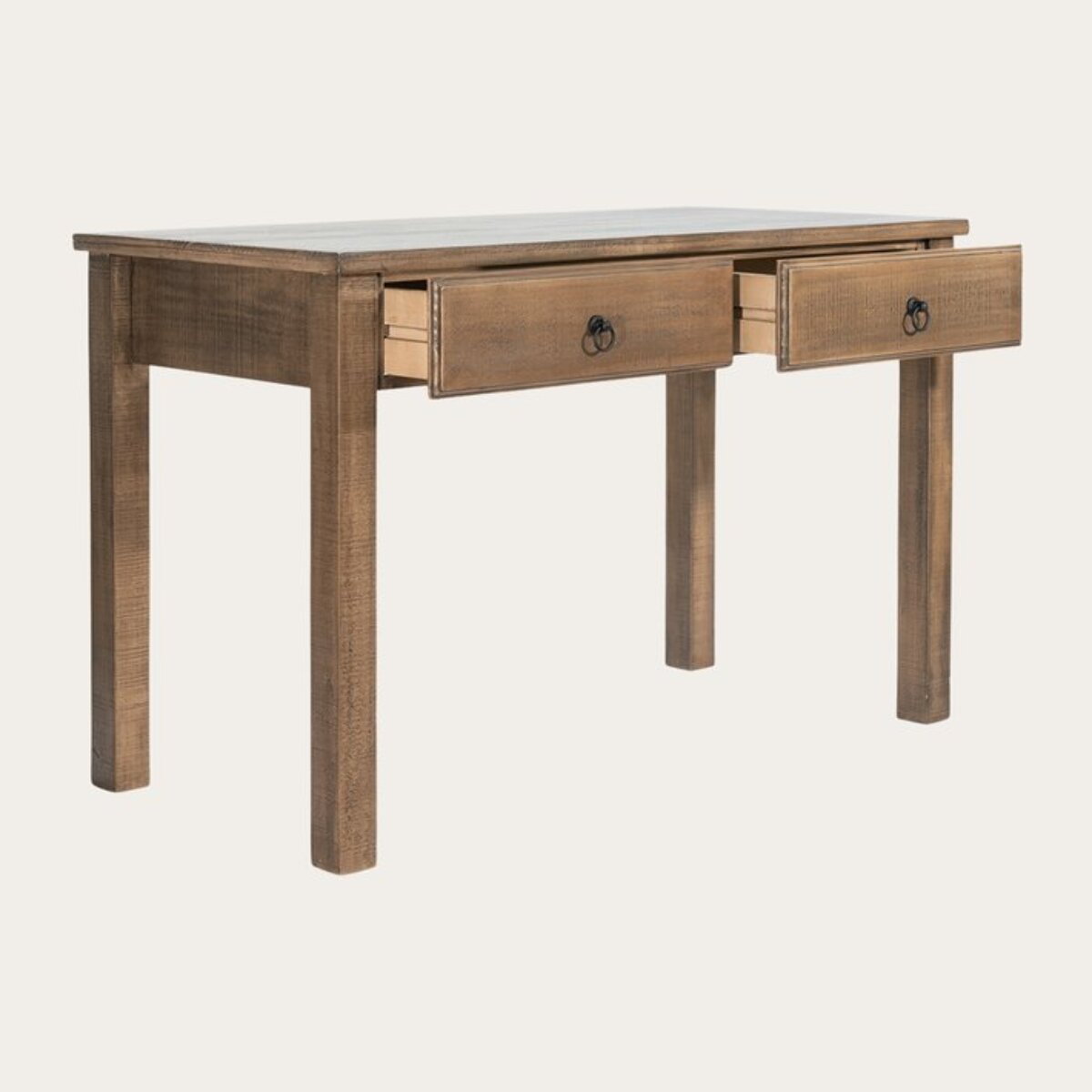 Bureau Tiber -bois massif d'araucaria-couleur nogal 120 x 77 x 60 cm