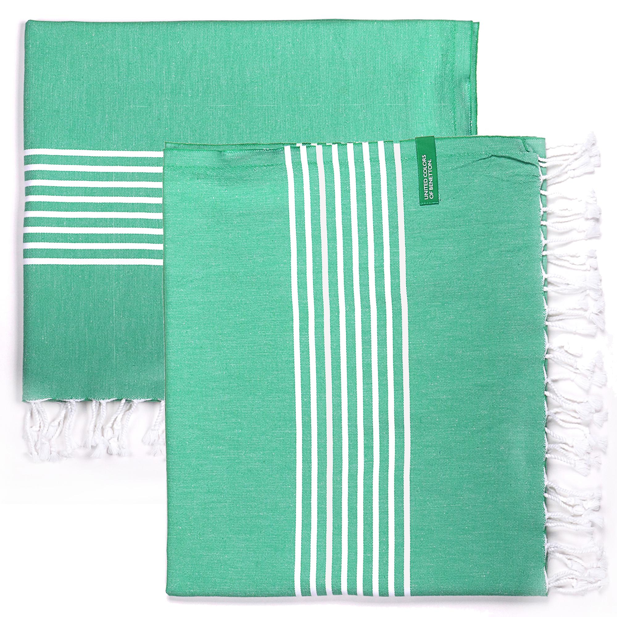 SET 2 TOALLAS BENETTON HAMMAN 80X165CM 170GSM 100%ALGODON VERDE BENETTON