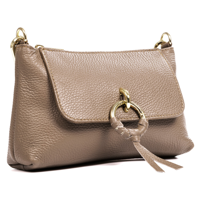 Arvier borsa a mano a tracolla in vera pelle dollaro