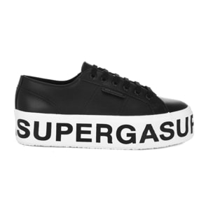 Zapatos de mujer Superga Mujer 2790 VEGAN MATERIAL PLATFORM LETTERING