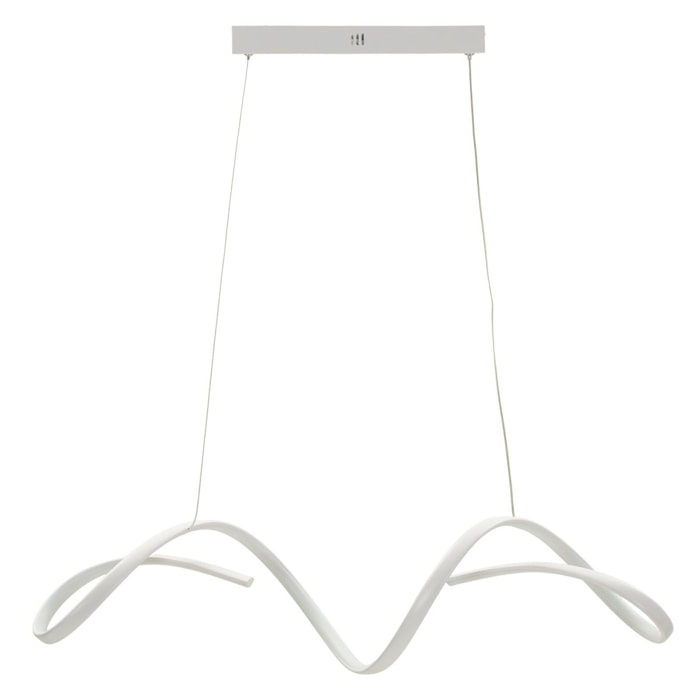 LAMPADARIO LED UTER BIANCO CM 80X20X120 (LUCE CON 3 TEMPERATURE DI COLORE)