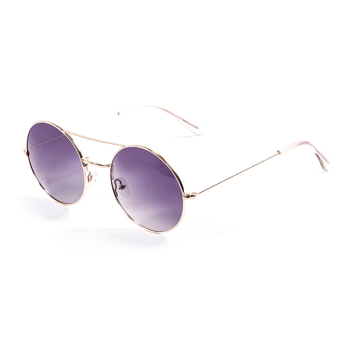 Gafas de sol OCEAN CIRCLE - Dorado brillante / Gris degradado