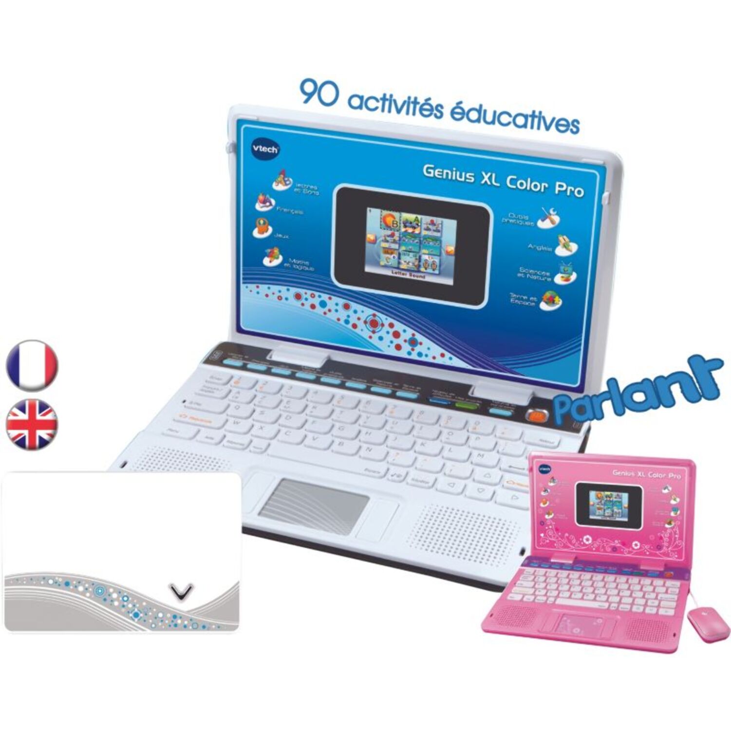 Ordinateur enfant VTECH Genius XL Color Pro bilingue gris