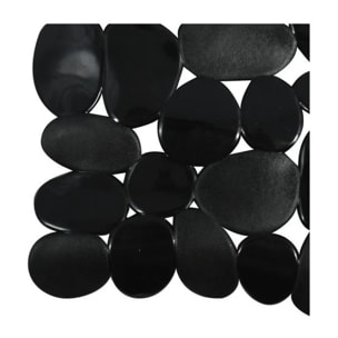 Tapis Fond de douche PVC GALETS 53x53cm Noir MSV