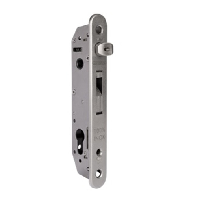 Serrure à encastrer Inox à crochet LOCINOX pour profil de 50 mm - FIFTYLOCK