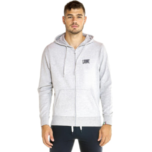 Sudadera de hombre Leone con capucha y cremallera Basic