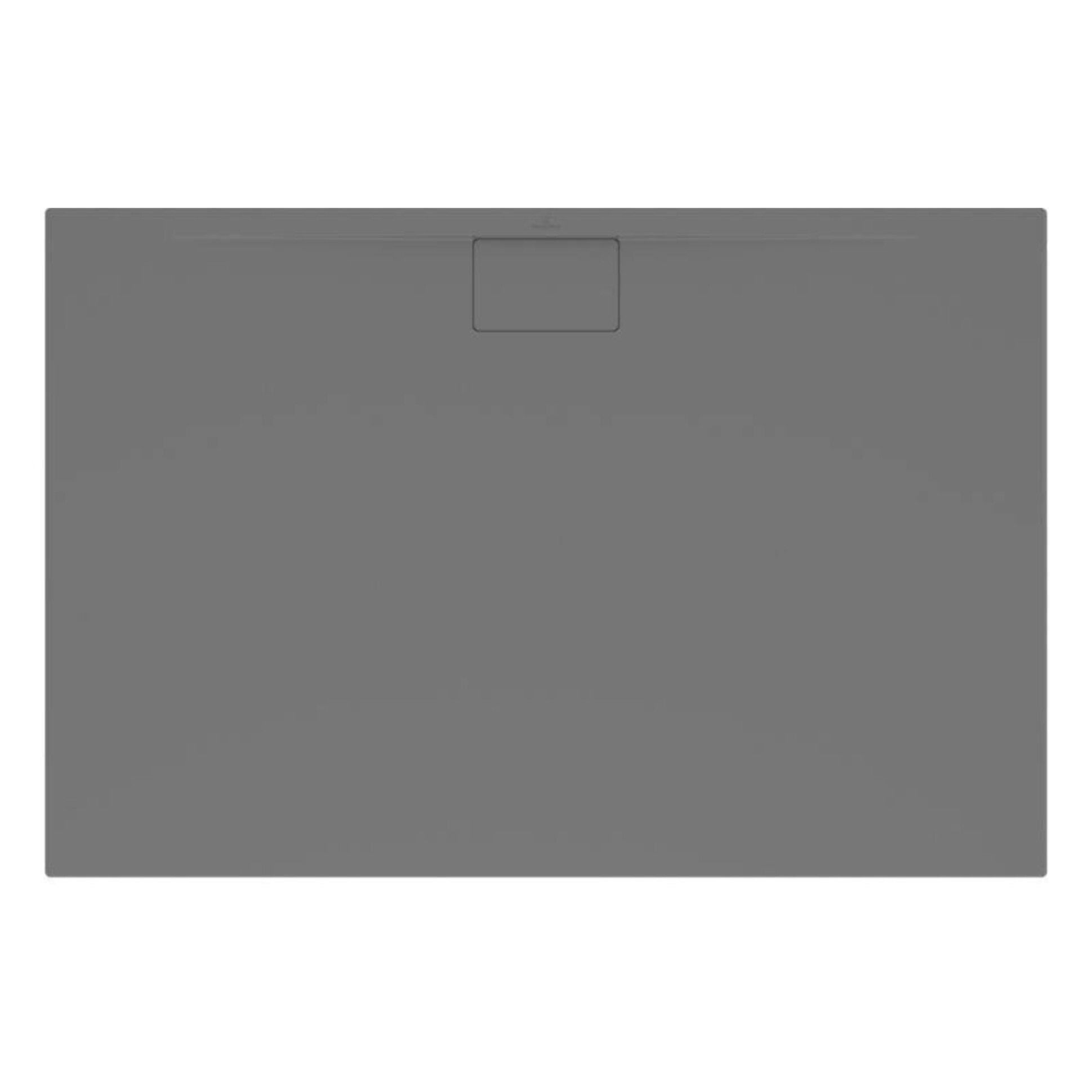 Receveur antidérapant Architectura Metalrim acrylique carré gris anthracite