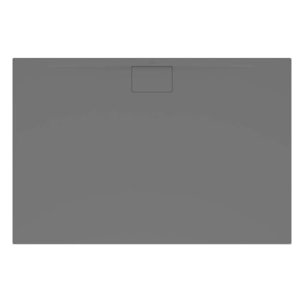 Receveur antidérapant Architectura Metalrim acrylique carré gris anthracite