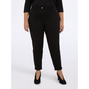 Fiorella Rubino - Pantaloni Ballon in Punto Milano - Nero