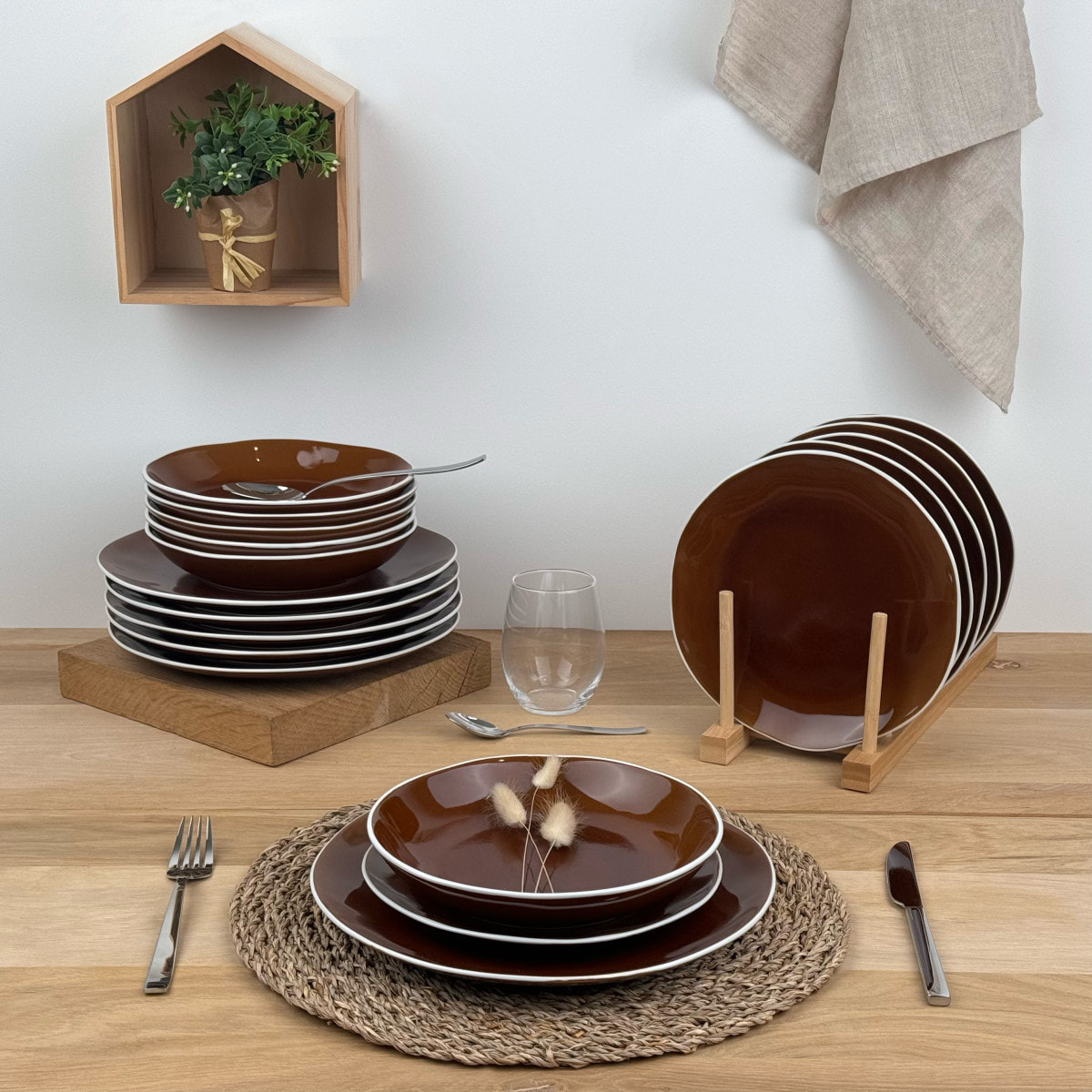Bee  - 6 assiettes plates
