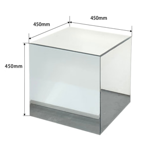 Table d'appoint Luxury 45x45cm argent Kare Design