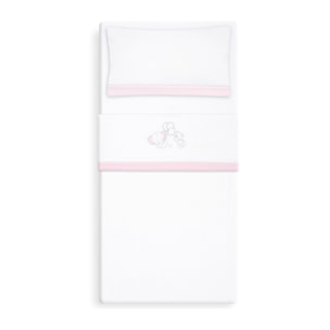 Triptico Coche Coralina Oso Elefante Globos Bco/Rosa