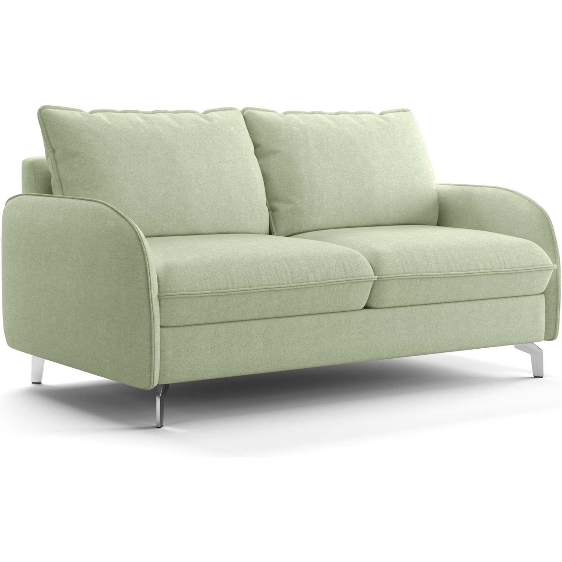 Canapé droit convertible 3 places en tissu chenille - ouverture express - NOVOLI