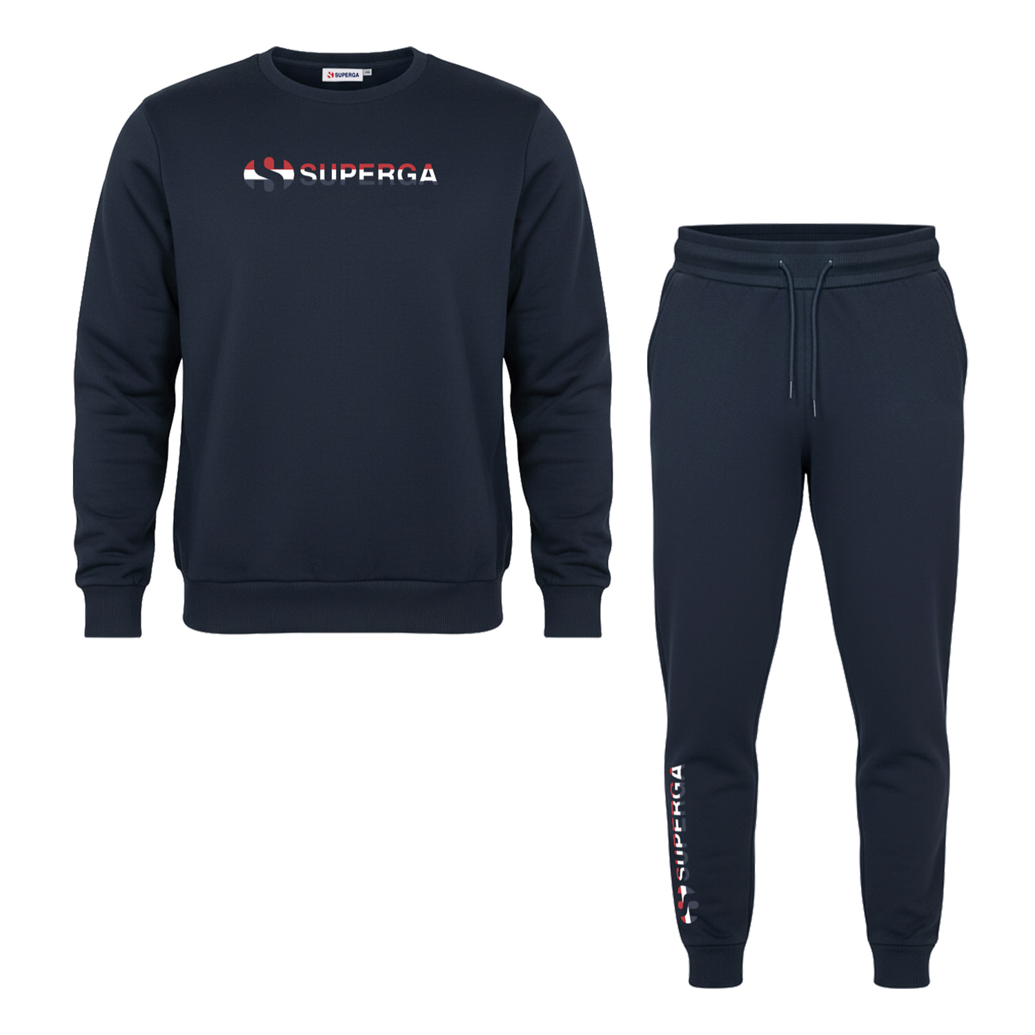 Tuta Uomo SUPERGA Cotone Felpato Girogola