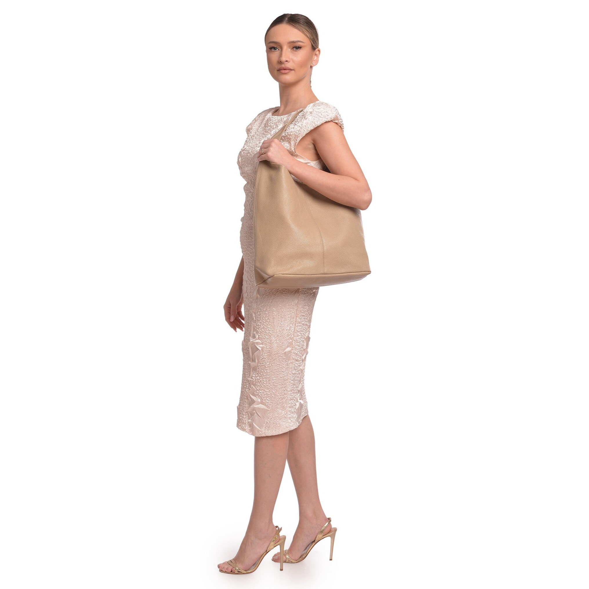 Shopper Anna Luchini Beige