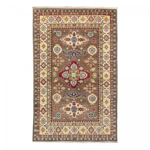 Tapis salon géométrique, noué main en laine, IROSERE
