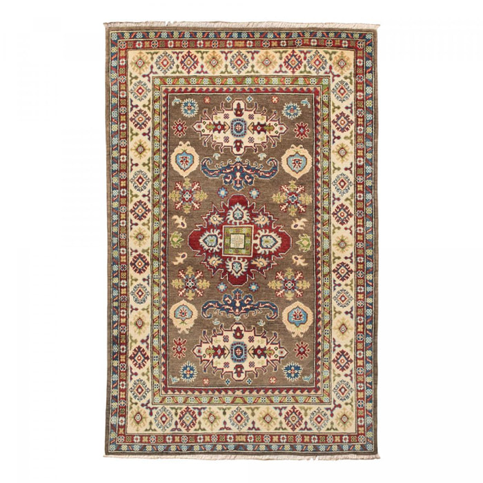Tapis salon géométrique, noué main en laine, IROSERE