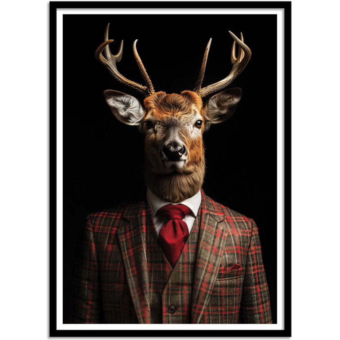 Affiche - Red Deer Wild Suits - Philippe Hugonnard